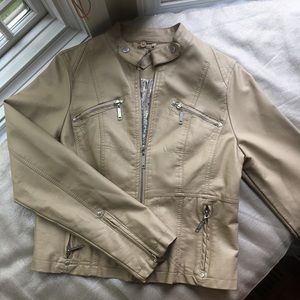 Faux leather jacket